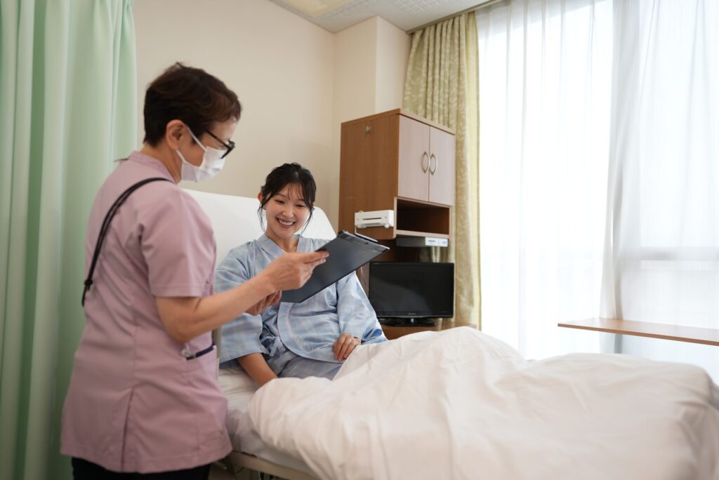 入院病棟での看護師によるケア
